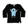Minti Baby Envelope Tee Bear Hug Black